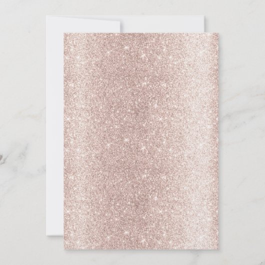 Modern Roos Gold Floral Fairy Tale Vrijgezellenfee Kaart (Achterkant)