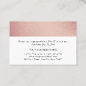 Modern Roos Gold Foil - Kortingsbon Kortingskaartje (Achterkant)