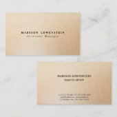 Modern Roos Gold Foil patroon Visitekaartje (Voorkant / Achterkant)