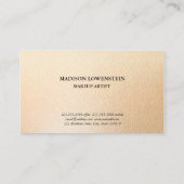 Modern Roos Gold Foil patroon Visitekaartje (Achterkant)