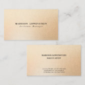 Modern Roos Gold Foil patroon Visitekaartje (Voorkant / Achterkant)