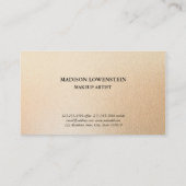 Modern Roos Gold Foil patroon Visitekaartje (Achterkant)