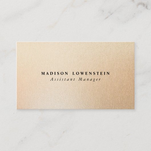 Modern Roos Gold Foil patroon Visitekaartje (Voorkant)