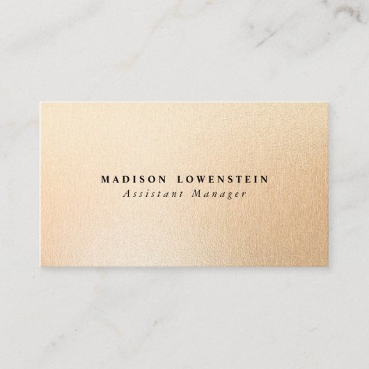 Modern Roos Gold Foil patroon Visitekaartje (Voorkant)