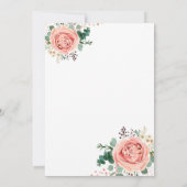 Modern Roos Gold Geometrisch Vrijgezellenfeest Inv Kaart (Achterkant)