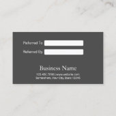 Modern Roos Gold Glitter Beauty Salon Spa Referral (Achterkant)