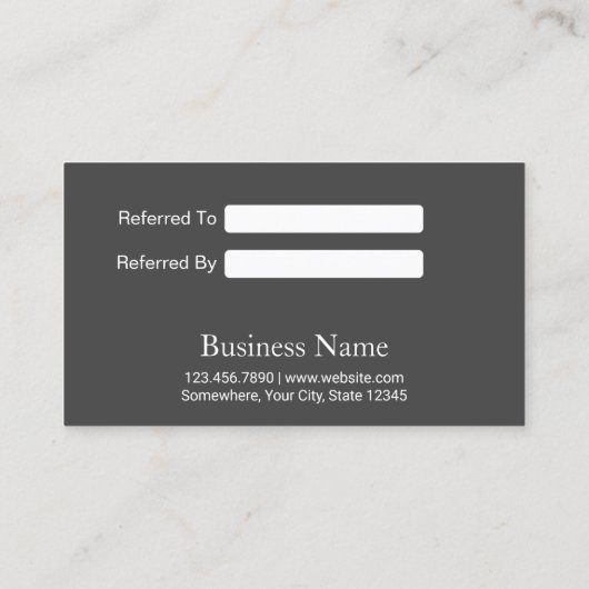 Modern Roos Gold Glitter Beauty Salon Spa Referral (Achterkant)