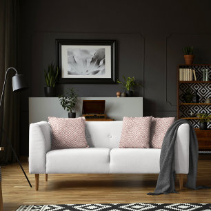 Modern Roos Gold Glitter Geometric Pattern Kussen