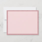 Modern Roos Gold Glitter Handgeschreven Script Chi Notitiekaartje (Achterkant)