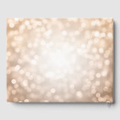 Modern Roos Gold Glitter Lights 30e Verjaardag Gastenboek (Achterkant)