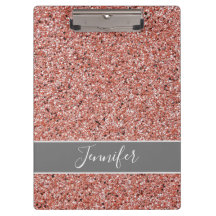 Modern Roos Gold Glitter Sparkle gepersonaliseerd