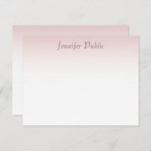 Modern Roos Gold Handschrift Script Sjabloon (Voorkant / Achterkant)