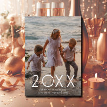 Modern Roos Gold Happy New Year Foto
