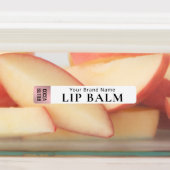 Modern Roos Gold Lipstick Lippenbalsem Tube Waterd Labels (Aangebracht)