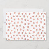 Modern Roos Gold Love bruiloft uitnodiging (Achterkant)