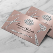 Modern Roos Gold Luxury Makeup Artist & Hair Salon Visitekaartje
