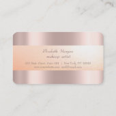 Modern Roos Gold Makeup, Faux Lashes Loyalty Card (Achterkant)