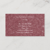 Modern Roos Gold Minimal Silk Metallic White Visitekaartje (Achterkant)