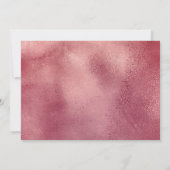 Modern Roos Gold Oh Baby shower Kaart (Achterkant)