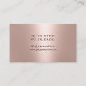 Modern Roos Gold Optometrist Eye Doctor Visitekaartje (Achterkant)