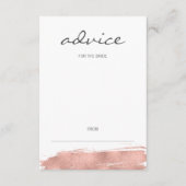 Modern Roos Gold-penseeladvies voor bride Kaart (Voorkant)