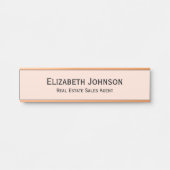 Modern Roos Gold Professional Business Kantoor Deurbordje (Voorkant)