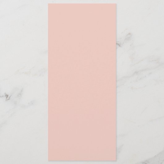 Modern Roos Gold Rings Aangepaste bruiloft Menu (Achterkant)