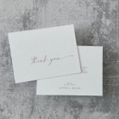 modern Roos Gold Script - Hartelijk dank - Kaart