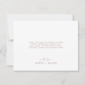 modern Roos Gold Script - Hartelijk dank - Kaart (Achterkant)