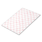 Modern Roos Gold Strokes Gecontroleerd wit patroon Notitieblok (Schuin)