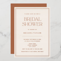 Modern Roos Gold & Terracotta Vrijgezellenfeest