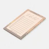 Modern Roos Gold to Do Lijst Gepersonaliseerd Post-it® Notes (Schuin)