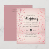 Modern Roos Gold Trendy budget Weddenschap (Voorkant / Achterkant)