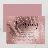 Modern Roos Gold Trendy budget Weddenschap (Voorkant / Achterkant)