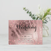 Modern Roos Gold Trendy budget Weddenschap (Staand voorkant)