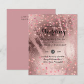 Modern Roos Gold Trendy budget Weddenschap (Voorkant / Achterkant)