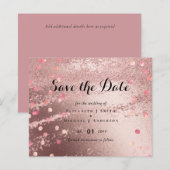 Modern Roos Gold Trendy budget Weddenschap (Voorkant / Achterkant)