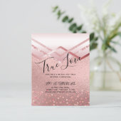 Modern Roos Gold Trendy budget Weddenschap (Staand voorkant)