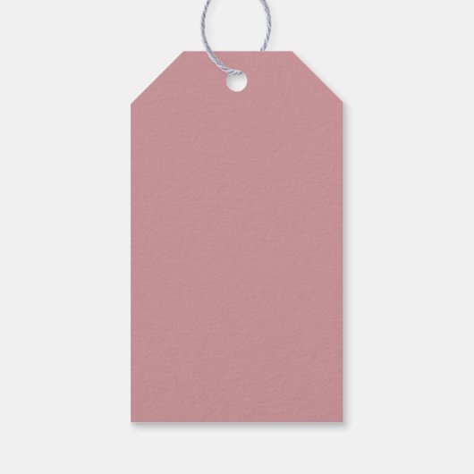 Modern Roos Gold Trendy budget Weddenschap Cadeaulabel (Achterkant)