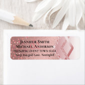 Modern Roos Gold Trendy budget Weddenschap Etiket (Insitu)