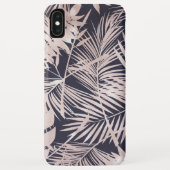 Modern Roos Gold Tropical Leaves Pattern Case-Mate iPhone Case (Achterkant)
