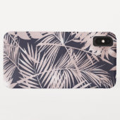 Modern Roos Gold Tropical Leaves Pattern Case-Mate iPhone Case (Achterkant (horizontaal))