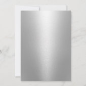 Modern Roos Gold Winter Snowflakes Baby shower Kaart (Achterkant)