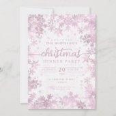 Modern Roos Gold Winter Wonderland Christmas Kaart (Voorkant)