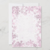 Modern Roos Gold Winter Wonderland Christmas Kaart (Achterkant)