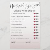 Modern Roos Gold zei hij dat ze Vrijgezellenfeest  Flyer (Voorkant)