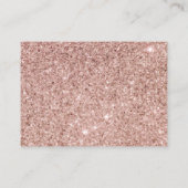 Modern Roos Goud Baby shower | Boekaanvraag Informatiekaartje (Achterkant)