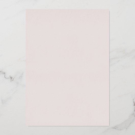 Modern Roos Goud & Blauw Bloemen Bruiloft Folie Uitnodiging (Achterkant)