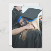 Modern Roos Goud Chique Minimalistische Foto Afstu Kaart (Achterkant)