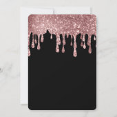 Modern Roos Goud Chique Minimalistische Foto Afstu Kaart (Achterkant)